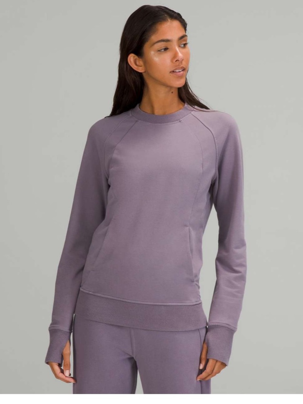 Lululemon Scuba Crew light purple size 4